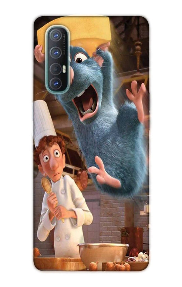 Ratatouille Mobile Back Case for Oppo Reno3 Pro  (Design - 347)