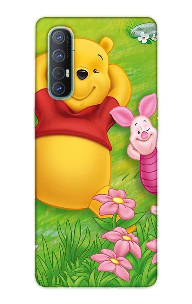Winnie The Pooh Mobile Back Case for Oppo Reno3 Pro  (Design - 348)