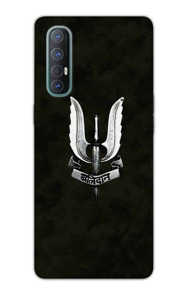 Balidaan Mobile Back Case for Oppo Reno3 Pro  (Design - 355)