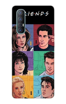 Friends Mobile Back Case for Oppo Reno3 Pro(Design - 357)