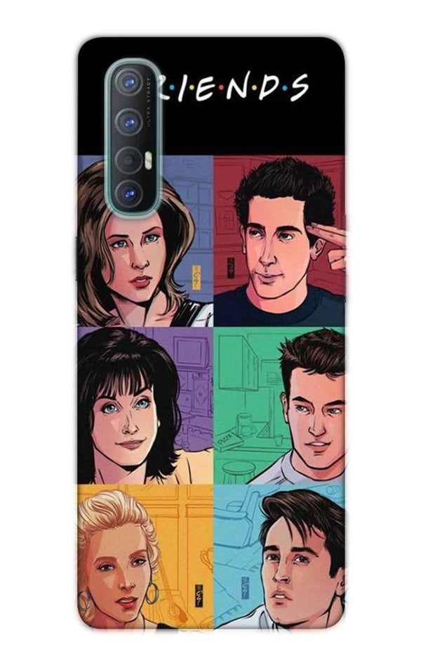 Friends Mobile Back Case for Oppo Reno3 Pro  (Design - 357)