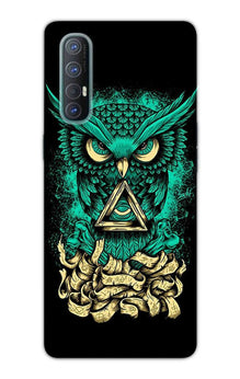 Owl Mobile Back Case for Oppo Reno3 Pro  (Design - 358)