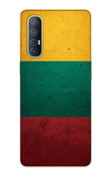 Color Pattern Mobile Back Case for Oppo Reno3 Pro  (Design - 374)