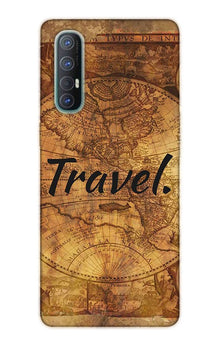 Travel Mobile Back Case for Oppo Reno3 Pro  (Design - 375)