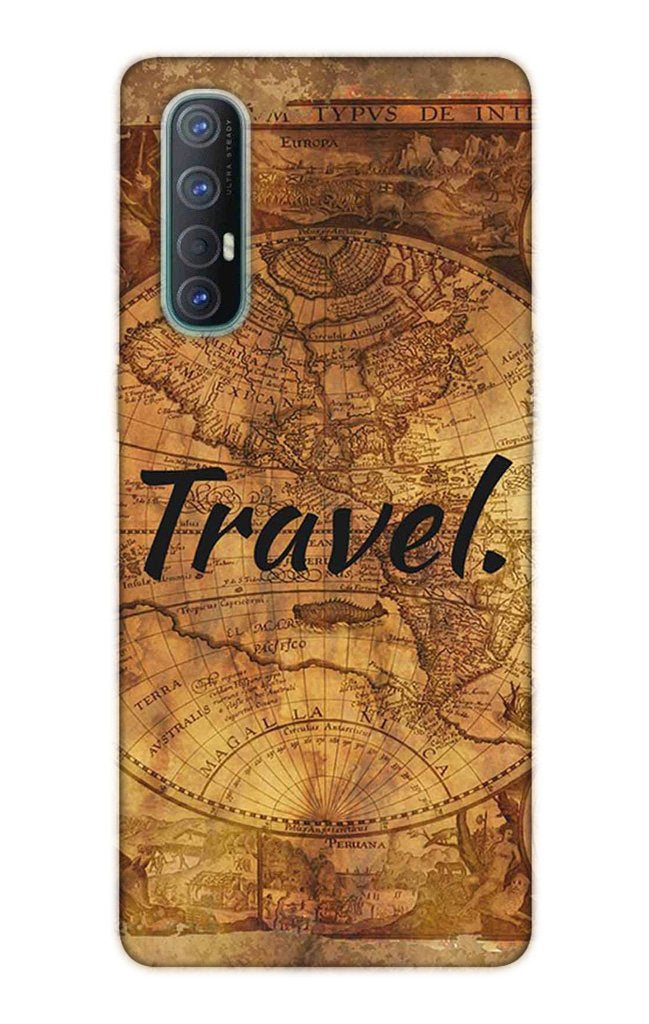 Travel Mobile Back Case for Oppo Reno3 Pro  (Design - 375)