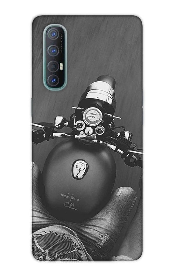 Royal Enfield Mobile Back Case for Oppo Reno3 Pro  (Design - 382)