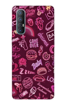 Party Theme Mobile Back Case for Oppo Reno3 Pro  (Design - 392)