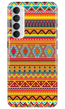 Zigzag line pattern Mobile Back Case for Oppo Reno4 Pro (Design - 4)