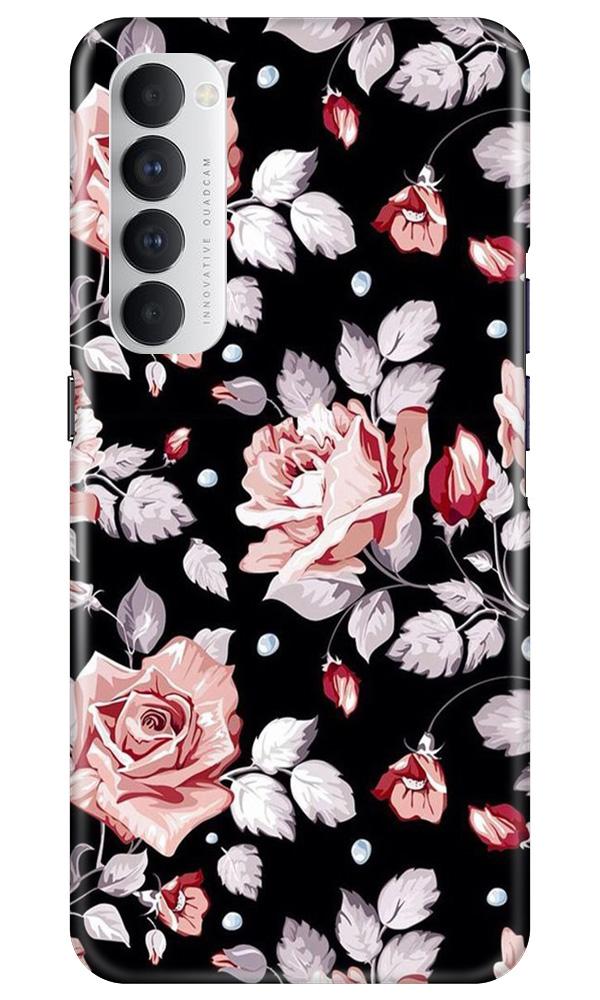 Pink rose Case for Oppo Reno4 Pro