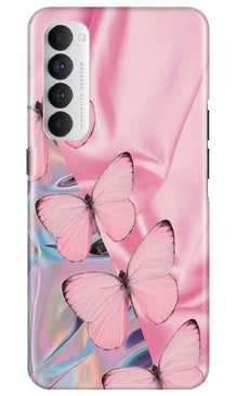 Butterflies Mobile Back Case for Oppo Reno4 Pro (Design - 26)