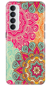 Rangoli art2 Mobile Back Case for Oppo Reno4 Pro (Design - 29)