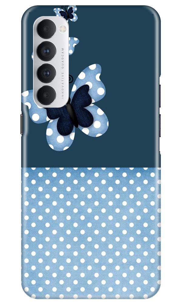 White dots Butterfly Case for Oppo Reno4 Pro