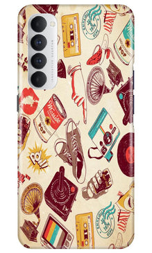 Vintage Mobile Back Case for Oppo Reno4 Pro (Design - 35)