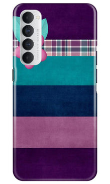 Purple Blue Mobile Back Case for Oppo Reno4 Pro (Design - 37)