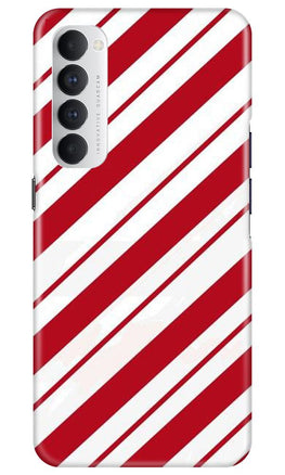 Red White Case for Oppo Reno4 Pro
