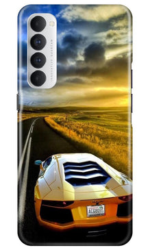 Car lovers Mobile Back Case for Oppo Reno4 Pro (Design - 46)