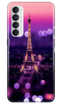 Eiffel Tower Mobile Back Case for Oppo Reno4 Pro (Design - 86)