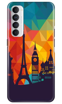 Eiffel Tower2 Mobile Back Case for Oppo Reno4 Pro (Design - 91)
