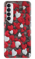 Red White Hearts Case for Oppo Reno4 Pro  (Design - 105)