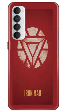 Iron Man Superhero Mobile Back Case for Oppo Reno4 Pro  (Design - 115)