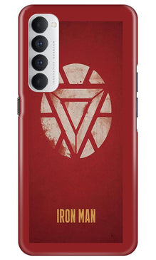 Iron Man Superhero Mobile Back Case for Oppo Reno4 Pro  (Design - 115)