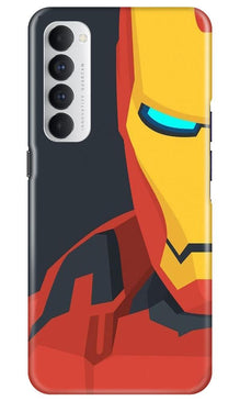 Iron Man Superhero Mobile Back Case for Oppo Reno4 Pro  (Design - 120)