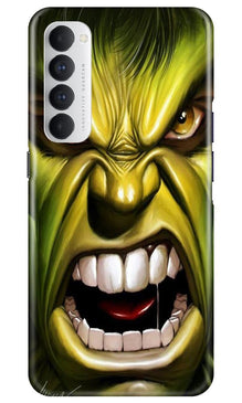 Hulk Superhero Mobile Back Case for Oppo Reno4 Pro  (Design - 121)