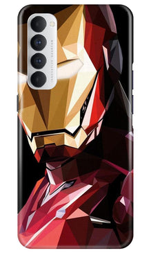 Iron Man Superhero Mobile Back Case for Oppo Reno4 Pro  (Design - 122)