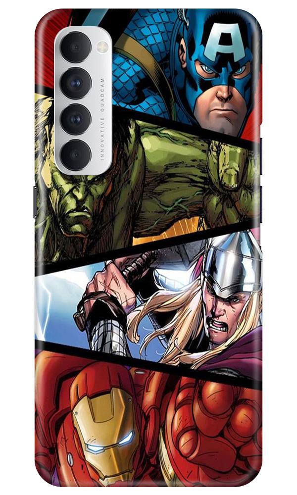 Avengers Superhero Case for Oppo Reno4 Pro  (Design - 124)