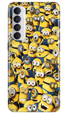 Minions Mobile Back Case for Oppo Reno4 Pro  (Design - 126)