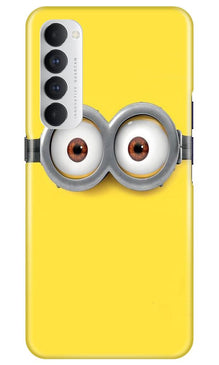 Minions Mobile Back Case for Oppo Reno4 Pro  (Design - 128)
