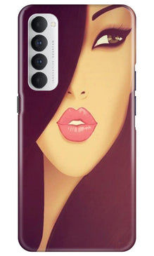 Girlish Mobile Back Case for Oppo Reno4 Pro  (Design - 130)