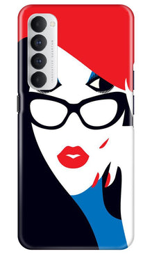 Girlish Mobile Back Case for Oppo Reno4 Pro  (Design - 131)
