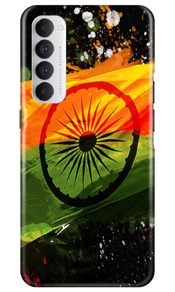 Indian Flag Case for Oppo Reno4 Pro  (Design - 137)