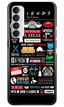 Friends Mobile Back Case for Oppo Reno4 Pro  (Design - 145)