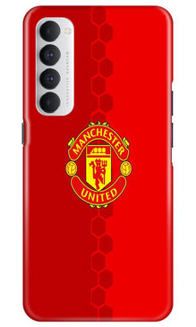 Manchester United Mobile Back Case for Oppo Reno4 Pro  (Design - 157)