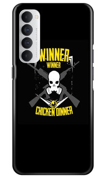 Winner Winner Chicken Dinner Mobile Back Case for Oppo Reno4 Pro  (Design - 178)