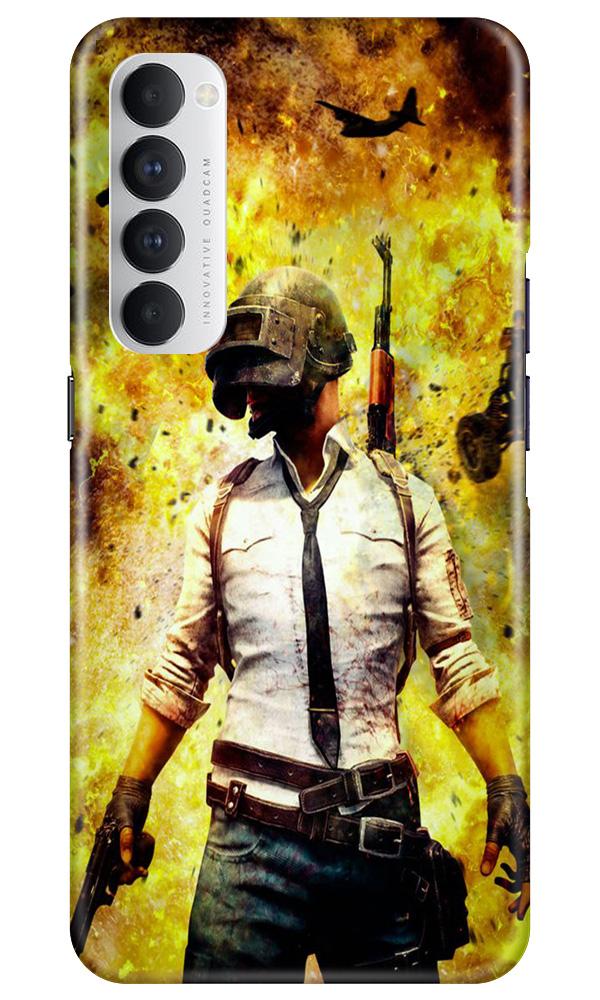 Pubg Case for Oppo Reno4 Pro  (Design - 180)
