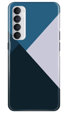 Blue Shades Mobile Back Case for Oppo Reno4 Pro (Design - 188)