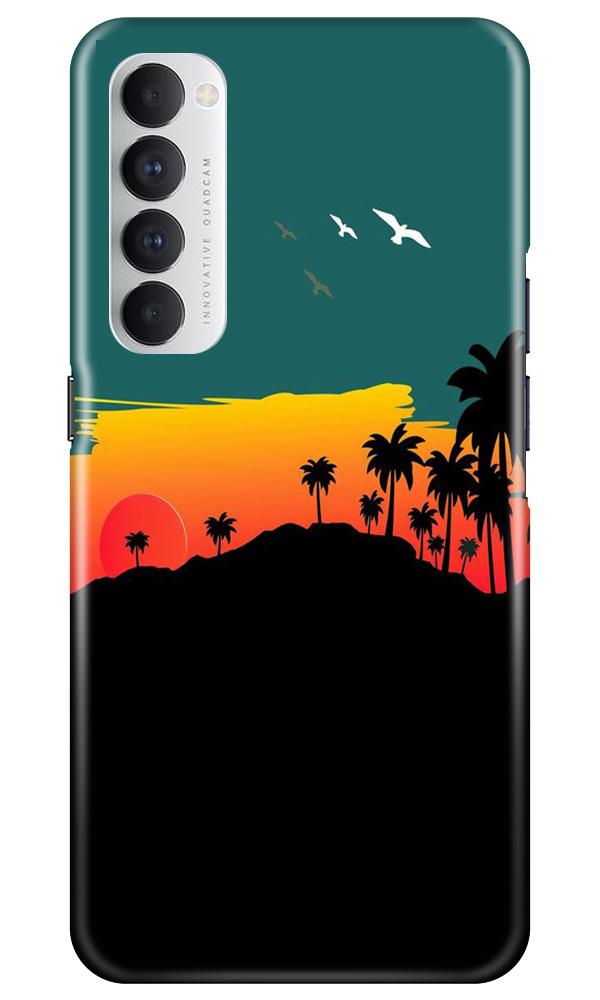 Sky Trees Case for Oppo Reno4 Pro (Design - 191)