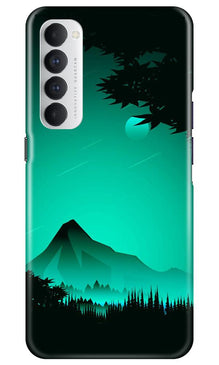 Moon Mountain Mobile Back Case for Oppo Reno4 Pro (Design - 204)