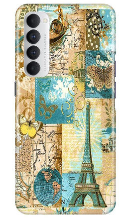 Travel Eiffel Tower Case for Oppo Reno4 Pro (Design No. 206)