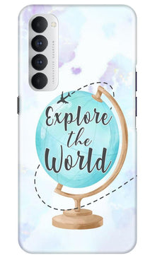 Explore the World Mobile Back Case for Oppo Reno4 Pro (Design - 207)