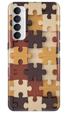 Puzzle Pattern Mobile Back Case for Oppo Reno4 Pro (Design - 217)