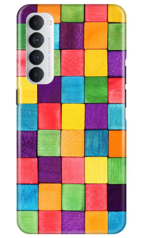 Colorful Square Case for Oppo Reno4 Pro (Design No. 218)