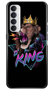 Lion King Mobile Back Case for Oppo Reno4 Pro (Design - 219)
