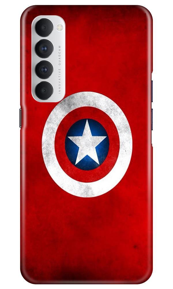 Captain America Case for Oppo Reno4 Pro (Design No. 249)