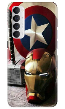 Ironman Captain America Mobile Back Case for Oppo Reno4 Pro (Design - 254)