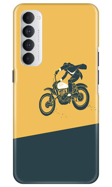 Bike Lovers Mobile Back Case for Oppo Reno4 Pro (Design - 256)