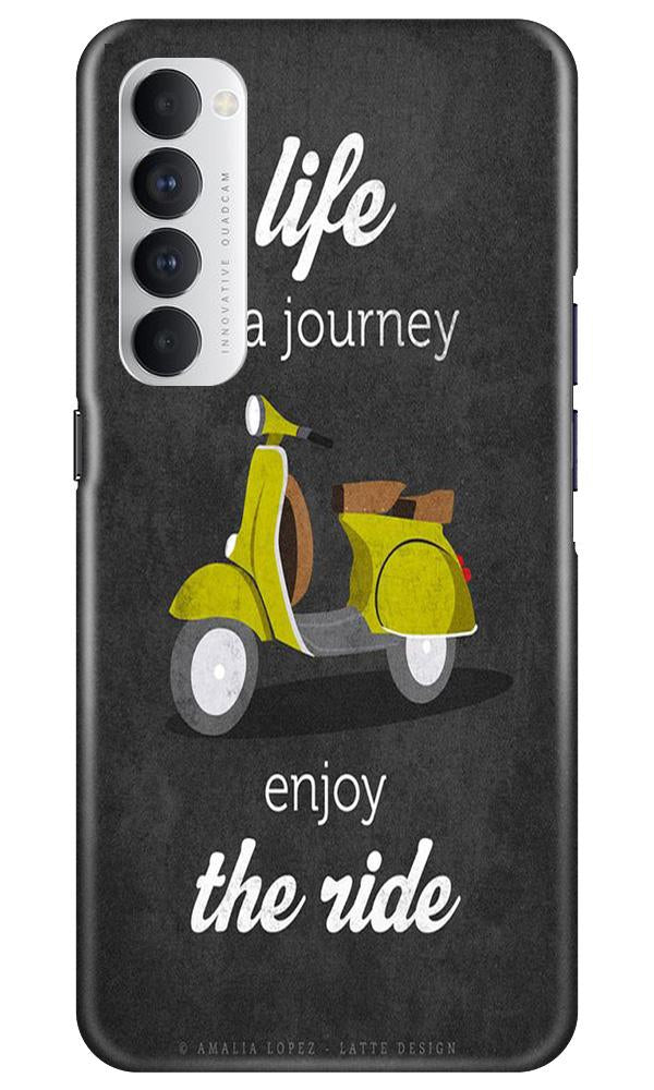 Life is a Journey Case for Oppo Reno4 Pro (Design No. 261)